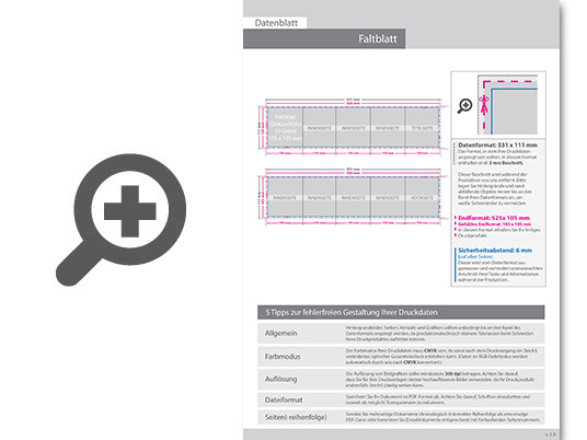 Product Bild faltblatt__gefalzt_auf_quadrat_10_5_cm_x_10_5_cm__vertikaler_zickzackfalz__10-seitig