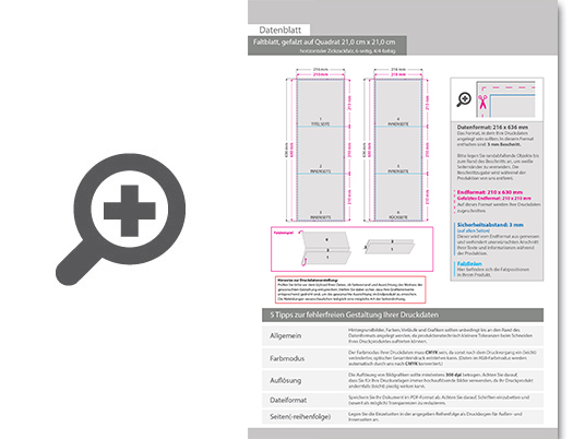 Product Bild faltblatt__gefalzt_auf_quadrat_21_0_cm_x_21_0_cm__horizontaler_zickzackfalz__6-seitig